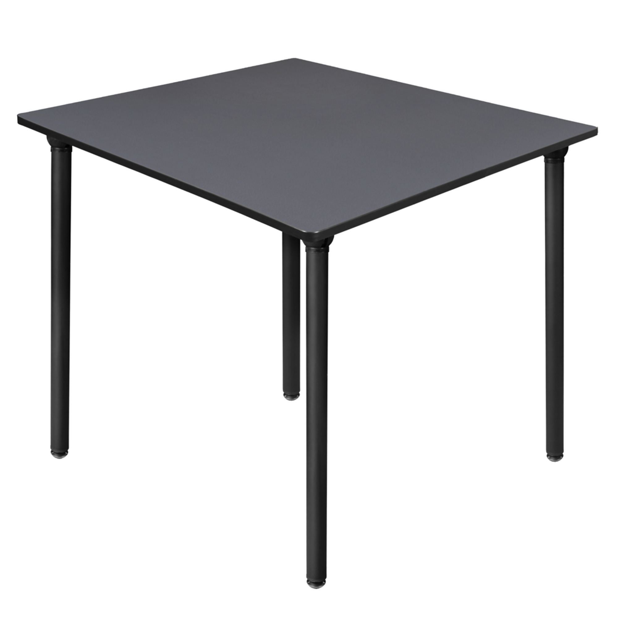 Regency Kee Large Square Breakroom Table — 48in., Grey Top, Black Folding Legs, Model# TBF4848GYBK
